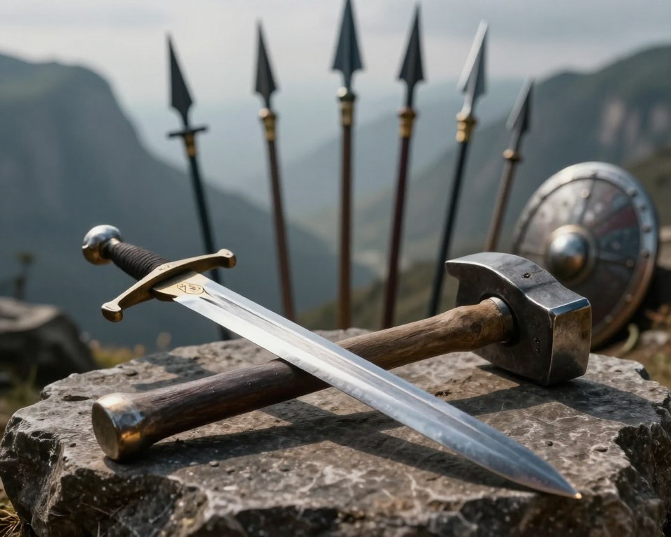 Waffen und Werkzeuge Symbolik